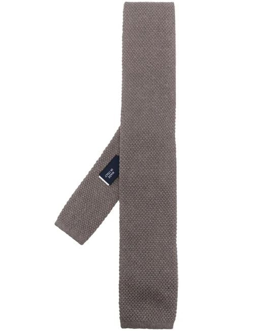 Polo Ralph Lauren Gray Square-Tip Knitted Tie for men