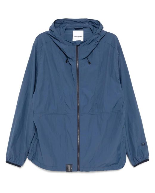 Chaqueta A Paneles Chocoolate de hombre de color Blue