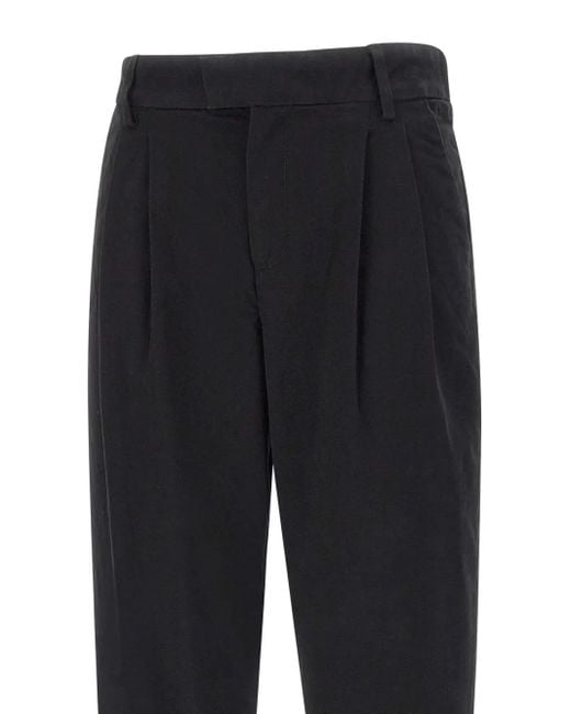 Sun 68 Cropped Plooibroek in het Blue