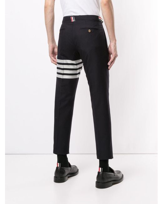 メンズ Thom Browne 4-bar Low-rise Trousers Black