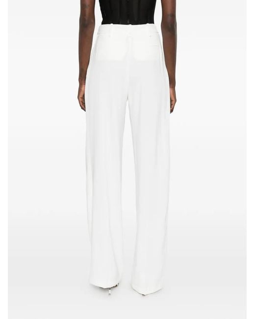 Elisabetta Franchi White Trousers