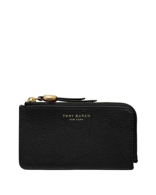 Tory Burch Black Romy Leather Card Case