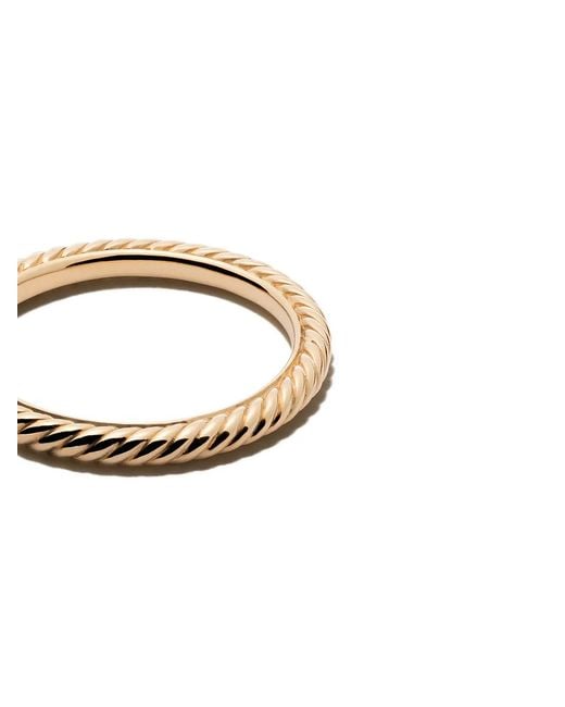 David Yurman Metallic 18Kt Cable Collectibles Stack Ring (2Mm)