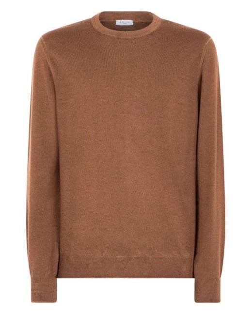 メンズ Boglioli クルーネック セーター Brown