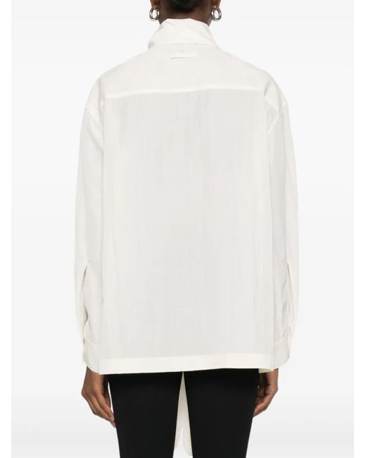 Jean Paul Gaultier White Glove-Detail Blouse