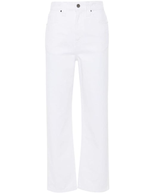 Khaite White Shalbi Straight-leg Jeans