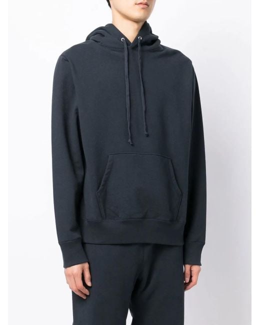 Suicoke Blue Drawstring Pullover Hoodie
