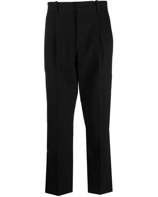 Loewe Straight-leg Cropped Trousers in Black for Men | Lyst