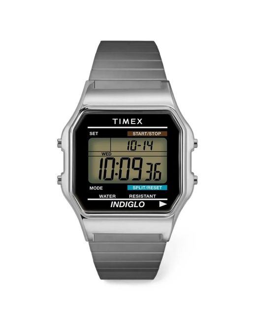 Timex Gray Classic 34Mm Digital Watch for men