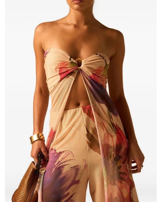 JBQ Natural Coast Floral-Print Top
