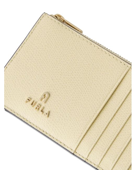 Furla Natural M Camelia Leather Card Case