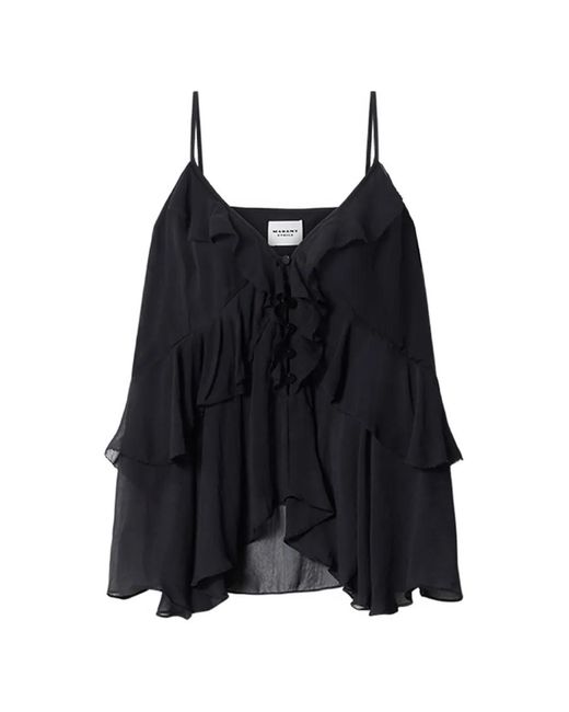 Isabel Marant Black Briara Top