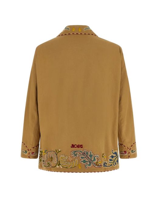 Bode Brown 'feather Runner Smoking' Blazer for men