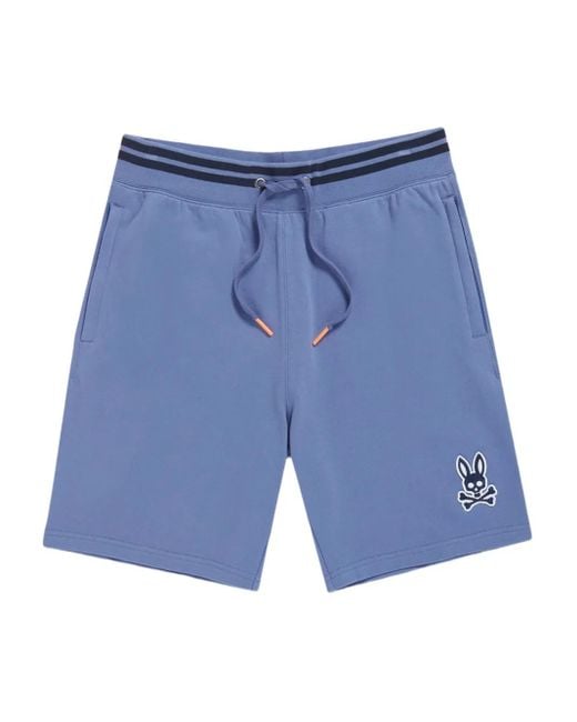 Psycho Bunny Blue Liam Bal Harbour Shorts for men