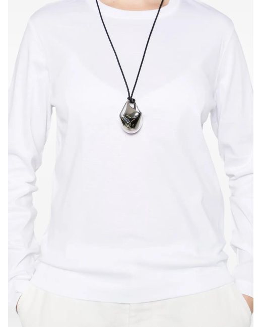 Herskind White Long-Sleeved T-Shirt