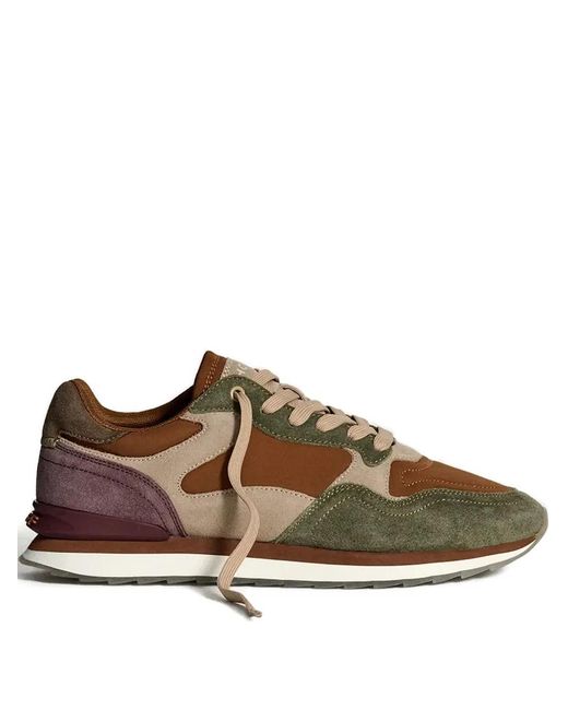 HOFF Brown 30Mm City Sao Paulo Panelled Lace-Up Sneakers for men