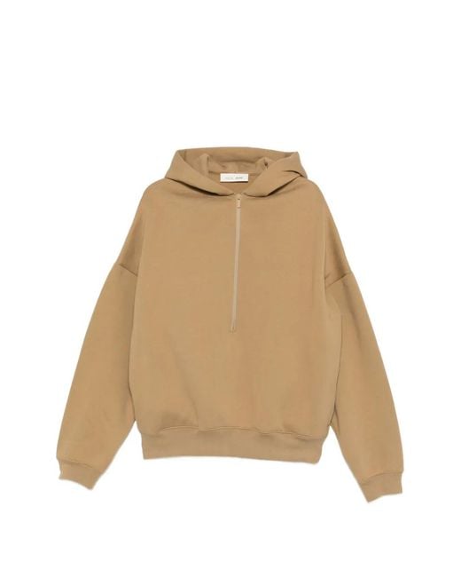 Fear Of God Natural Half-Zip Hoodie for men