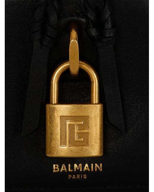 Balmain Black Pulse Vanity Leather Bag