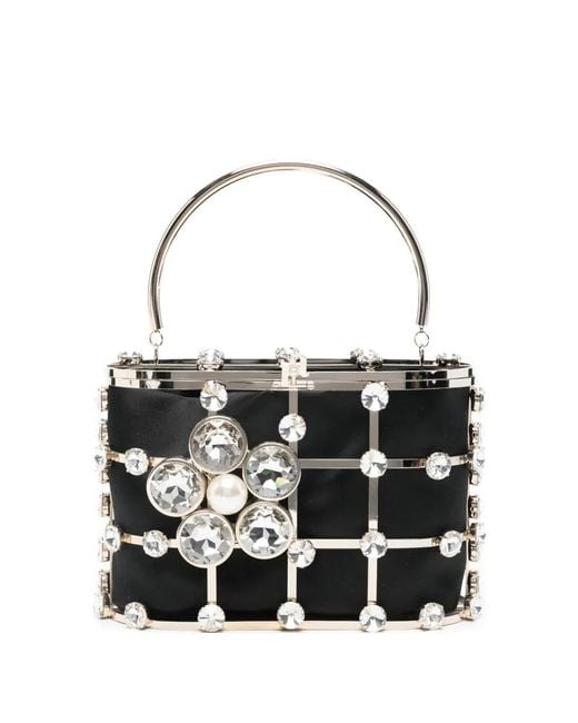 Mini Sac À Main Holli À Ornements En Cristal Rosantica en coloris White