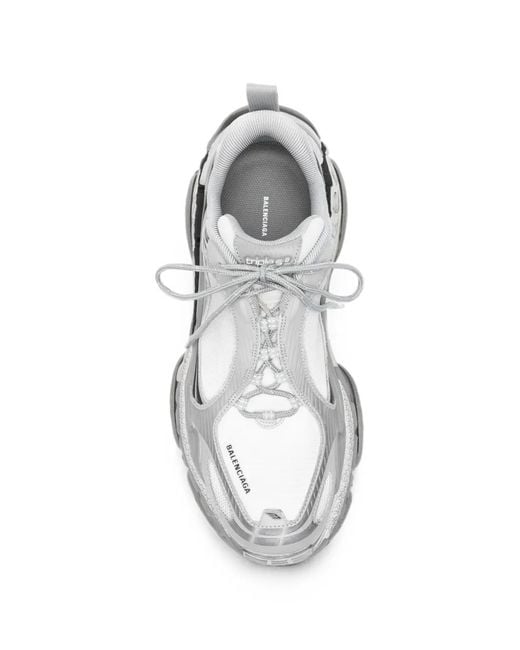 Balenciaga White Triple S 2 Lace-Up Sneakers for men