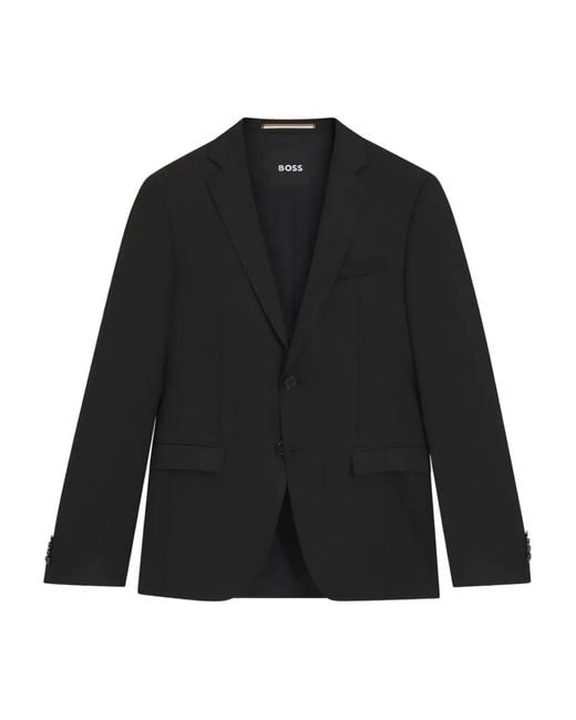 Chaqueta Lisa Con Dos Botones HUGO de hombre de color Black