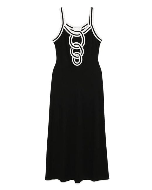 Christopher Esber Black Multi Verner Linked Chain Dress