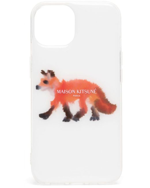 Maison Kitsuné White Watercolour-fox Phone Case