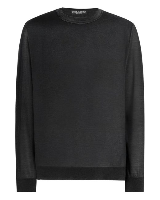 Dolce & Gabbana Black Long-Sleeve T-Shirt for men