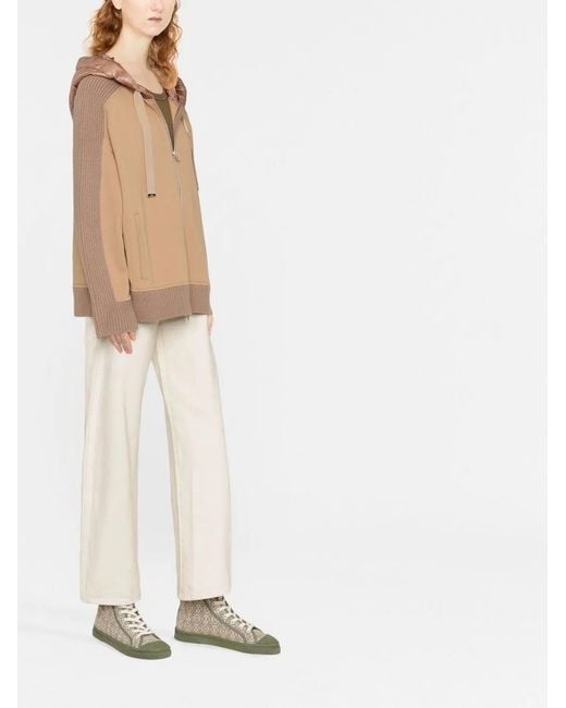 Herno Natural Hooded Zip-Up Jacket