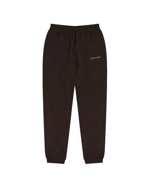 Aimé Leon Dore Black Elasticated-Waistband Track Pants for men