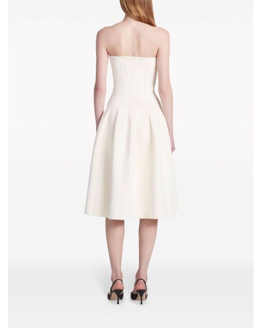 Altuzarra Strapless Midi-jurk in het White