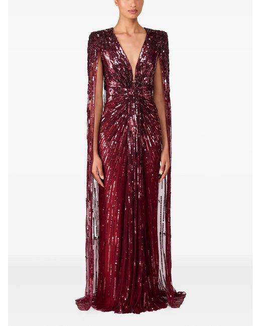 Jenny Packham Purple Rush Gown