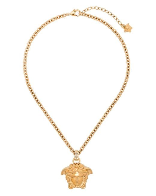 Collier La Medusa Serti De Cristaux Versace pour homme en coloris Metallic