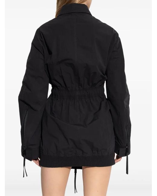 DSquared² Black Logo-Embroidered Coat