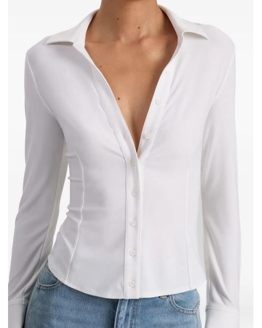 Camicia Freya di Alice + Olivia in White