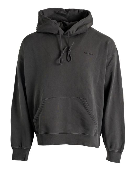 Carhartt Gray Hood Long-Sleeves Hoodie