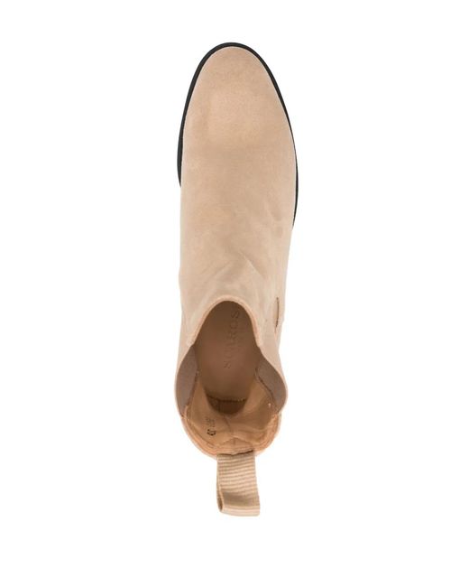 Scarosso Natural Claudia Suede Chelsea Boots