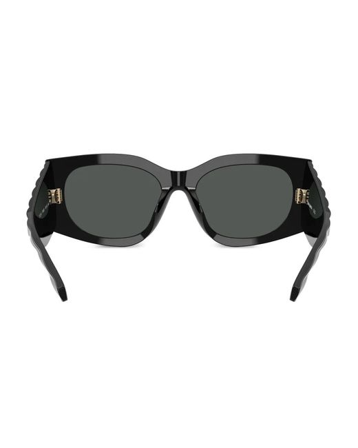 Tory Burch Black Oval Sunglasses