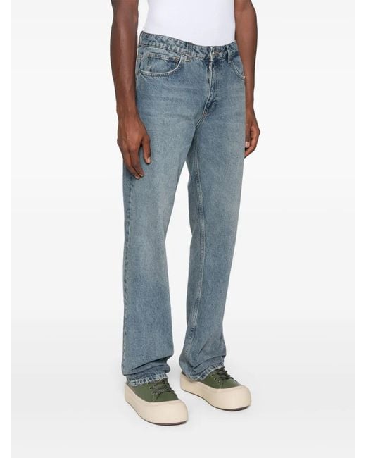 flâneur Blue Straight Jeans for men