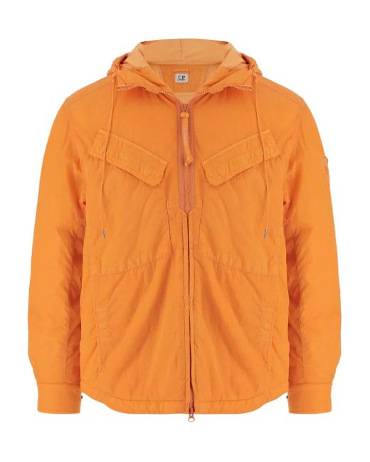 C P Company Orange Veste À Capuche for men