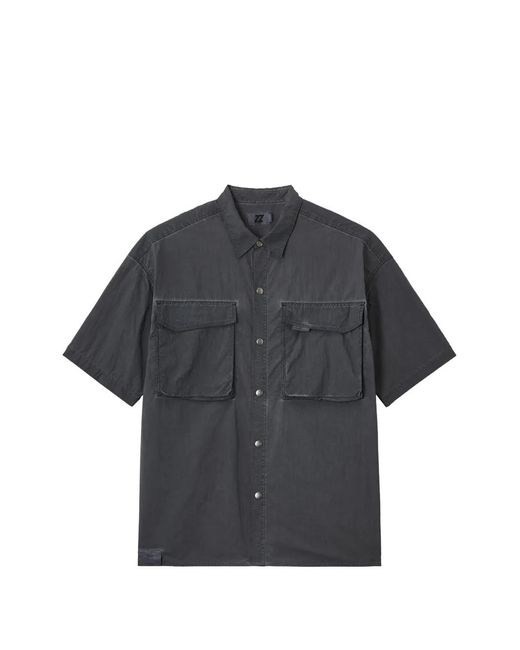 Izzue Gray Chemise À Poche À Rabat for men