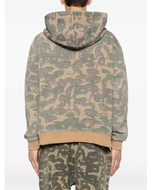 Kidsuper Green Camouflage Hoodie for men