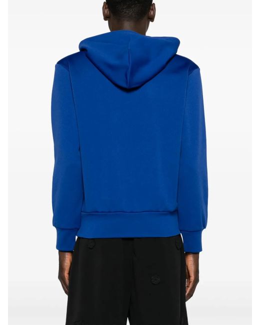 COMME DES GARÇONS PLAY Blue Heart-Motif Drawstring Hoodie