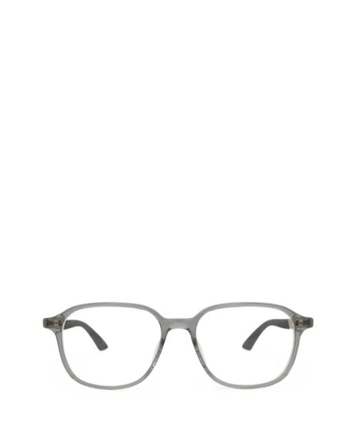 Montblanc White Square-Frame Glasses for men