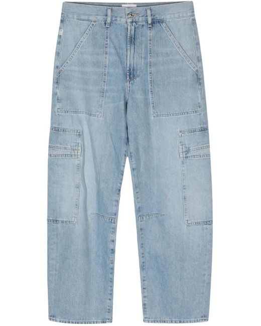 Citizens of Humanity Blue Low-Rise Cargo Jeans