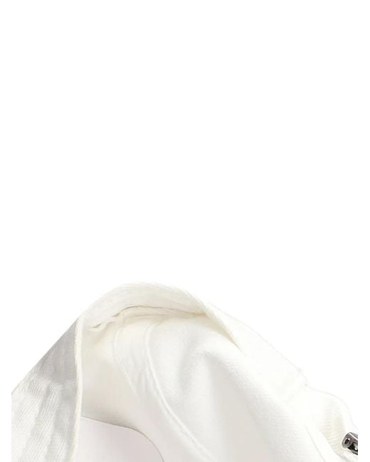 Mc2 Saint Barth White Crystal-Embellished Baseball Cap