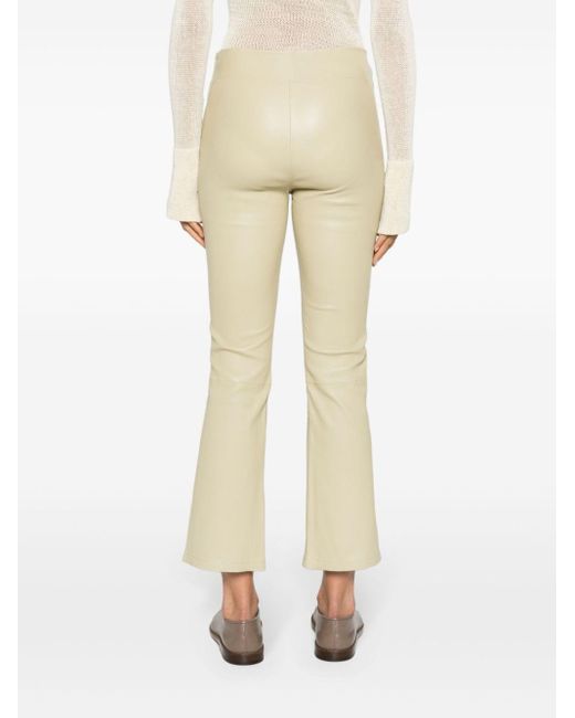 Arma Natural Flared Leather Trousers