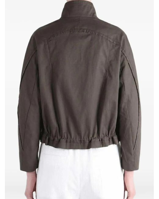 Kiko Kostadinov Brown Egreta Panelled Button-Up Jacket for men