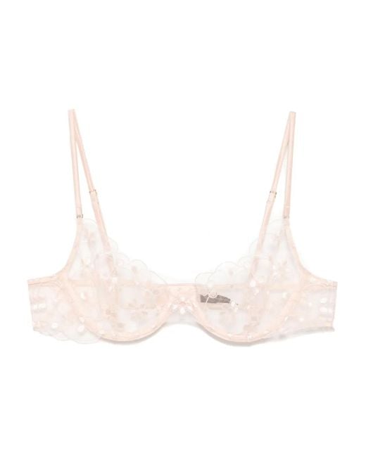 Kiki de Montparnasse Natural Rosette Demi Bra