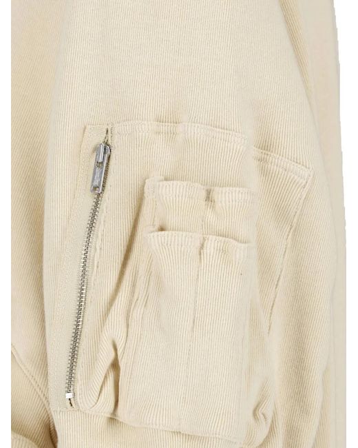 Undercover Natural Veste Bomber Ma-1 À Design Asymétrique